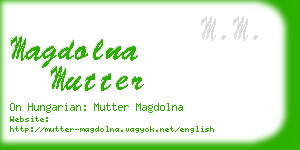 magdolna mutter business card